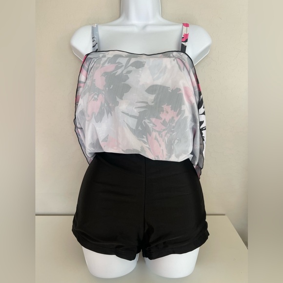 Century Star 2 Piece (Tank & Short) Women’s Tankini Swimwear Size XXL - Picture 2 of 6